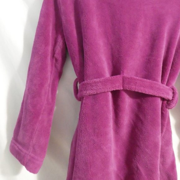 JOE FRESH | large, 10-12 kids | Purple Bathrobe With Snowflake Pocket - Picture 11 of 15